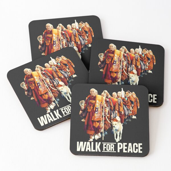 Item preview, Peace Walking Monks and Aloka Dog Walk for Peace  designed and sold by CriseldaBruning.