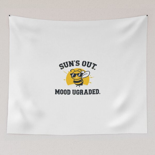 Item preview, SUN’S OUT. MOOD UPGRADED. – Funny Cool Bee Spring T-Shirt designed and sold by BrightThreadBB.