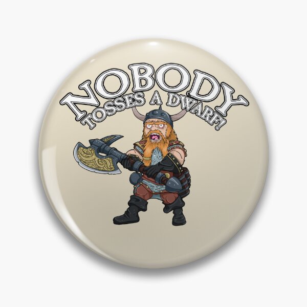 Item preview, Nobody Tosses a Dwarf! designed and sold by SideQuest - Scribbled Chaos!.
