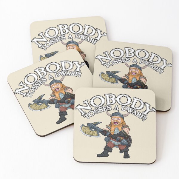Item preview, Nobody Tosses a Dwarf! designed and sold by SideQuest - Scribbled Chaos!.