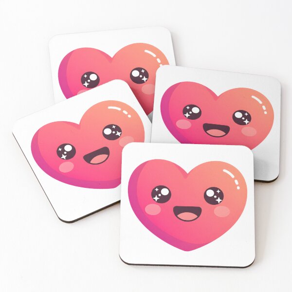 Item preview, Happy Kawaii Heart designed and sold by The sticker haven.
