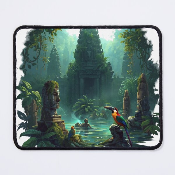 Item preview, Sunken Jungle Ruins designed and sold by catcurio.