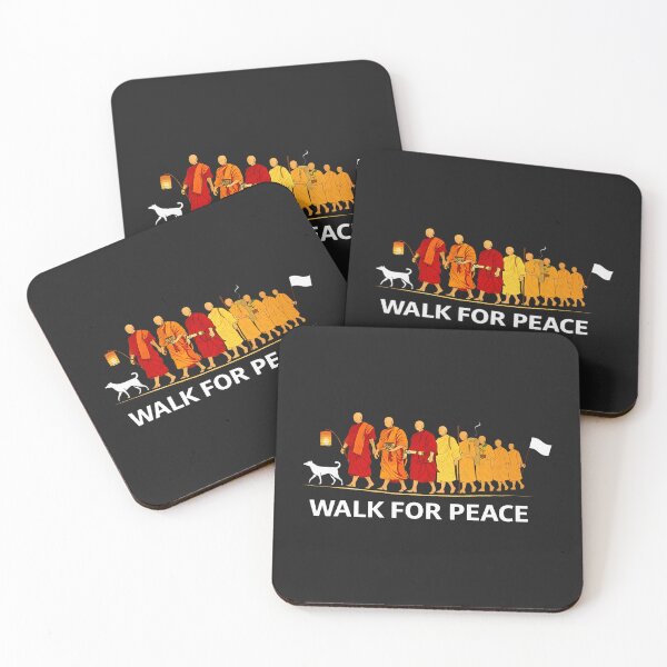 Item preview, Peace Walking Monks and Aloka Dog Walk for Peace  designed and sold by CriseldaBruning.