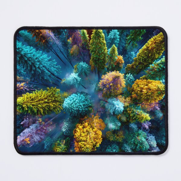 Item preview, Vibrant Abstract Forest in Vivid Colors and Contrast designed and sold by Artessie.