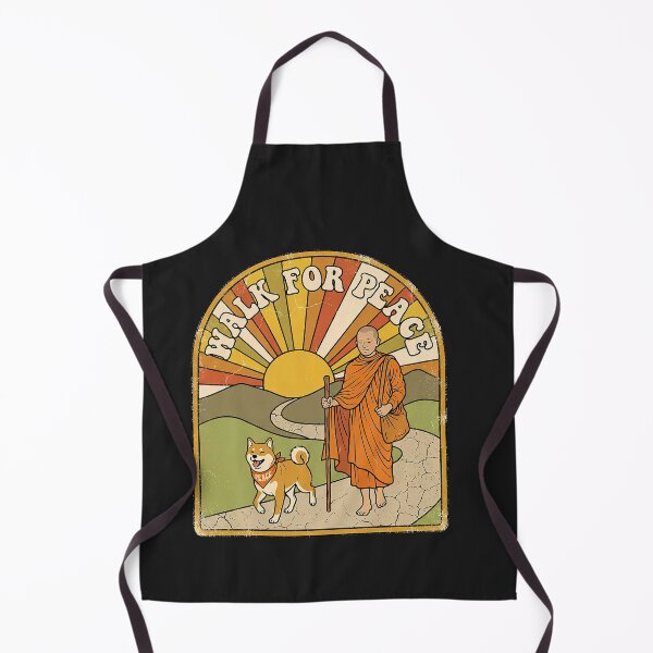 Item preview, Serenity Walk for Peace Aloka Dog Monk Retro designed and sold by CriseldaBruning.