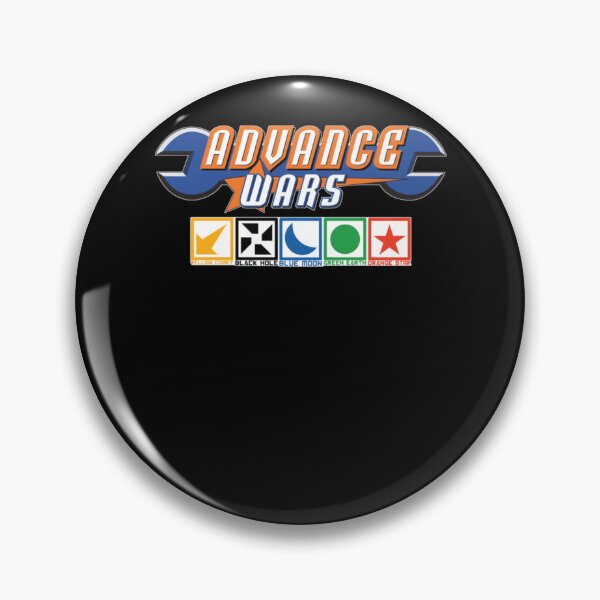 Item preview, Advance Wars Logo with Factions Yellow Conet Black Hole Blue Moon Green Earth Orange Star designed and sold by Paranoidpig.