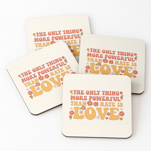 Item preview, Powerful Love Wins Retro Groovy Floral Quote designed and sold by zzz888.