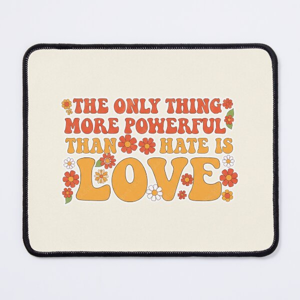 Item preview, Powerful Love Wins Retro Groovy Floral Quote designed and sold by zzz888.