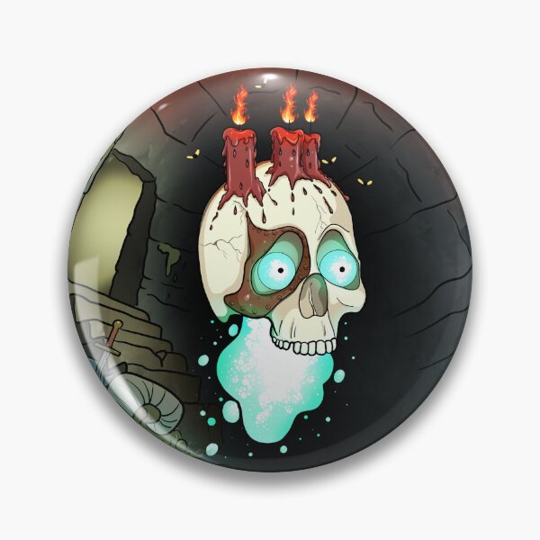 Item preview, Severus the Servant Skull designed and sold by SideQuest - Scribbled Chaos!.