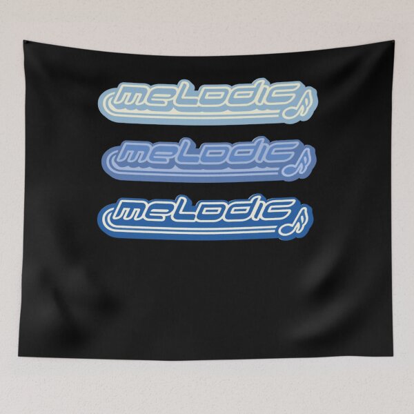Item preview, Aesthetic Y2K Blue Melodic Hip Hop Musical Lover  designed and sold by Paranoidpig.