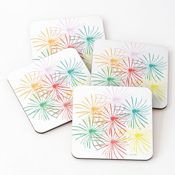 Item preview, Colorful Abstract Floral Burst Pattern | Vibrant Firework Flowers Design | Transparent Background designed and sold by SurfaceLab.