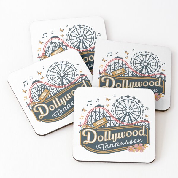 Item preview, Dollywood Tennessee Vintage Theme Park Shirt – Retro Roller Coaster & Ferris Wheel Travel Design designed and sold by Globalcitytees.