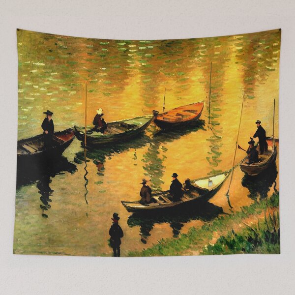 Item preview, Anglers on the Seine at Poissy designed and sold by artdesignsnow.