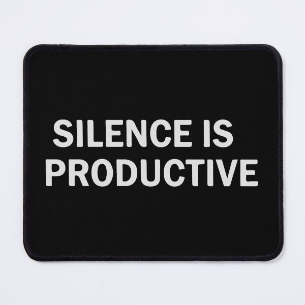 Item preview, Silence Is Productive Shirt, Introvert Quote Tee, Minimalist Productivity Typography T-Shirt, Quiet Mind Motivation Shirt designed and sold by Design-Pro-21.