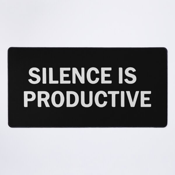 Item preview, Silence Is Productive Shirt, Introvert Quote Tee, Minimalist Productivity Typography T-Shirt, Quiet Mind Motivation Shirt designed and sold by Design-Pro-21.
