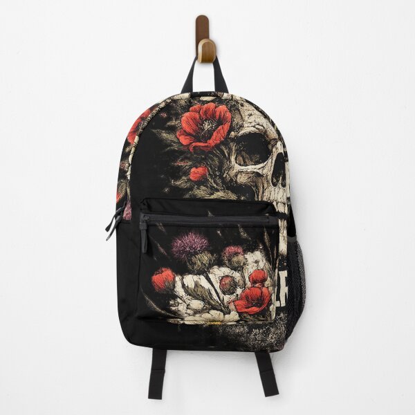 Item preview, Flower Riot Skull – Dark Floral Gothic Art designed and sold by myforestfog.