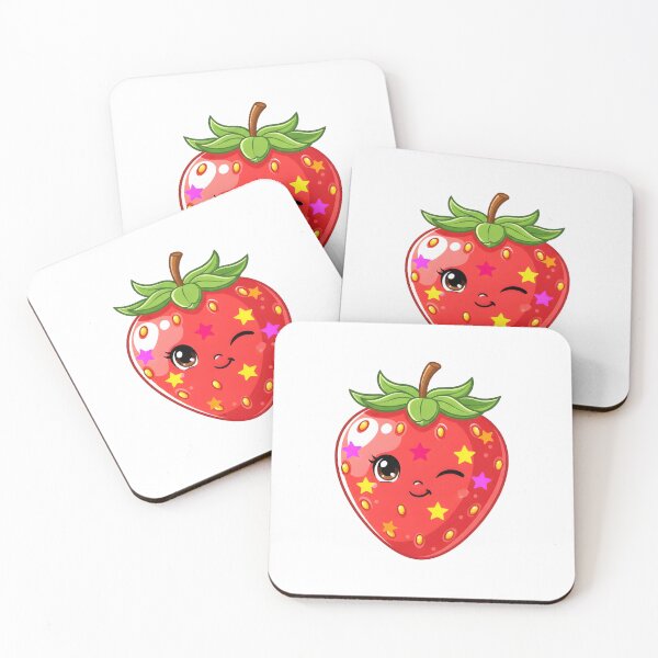 Item preview, Winking strawberry designed and sold by The sticker haven.