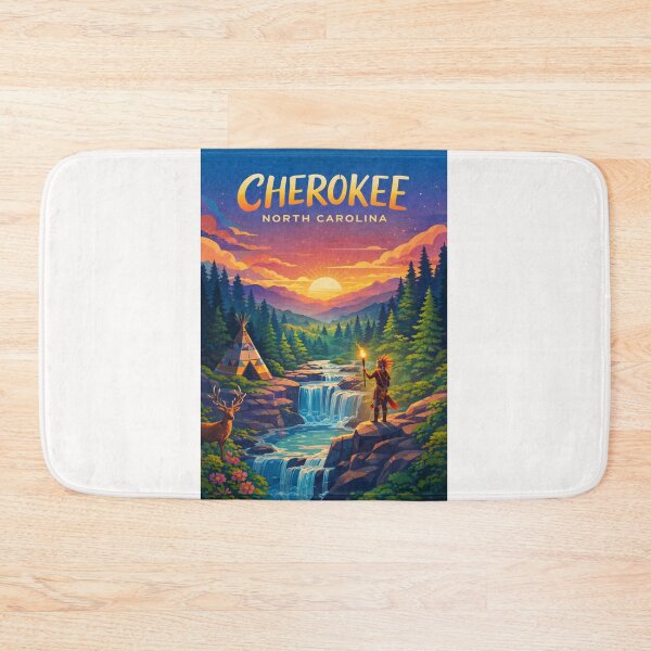 Item preview, Cherokee North Carolina Great Smoky Mountains Oconaluftee River designed and sold by Places On Earth.