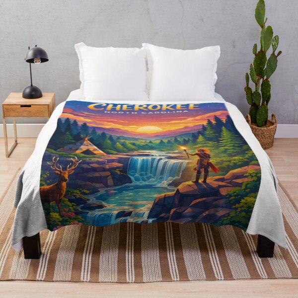 Item preview, Cherokee North Carolina Great Smoky Mountains Oconaluftee River designed and sold by Places On Earth.