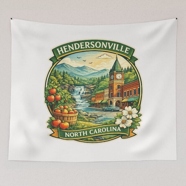Item preview, Hendersonville North Carolina Blue Ridge Mountains Apple Country designed and sold by Places On Earth.