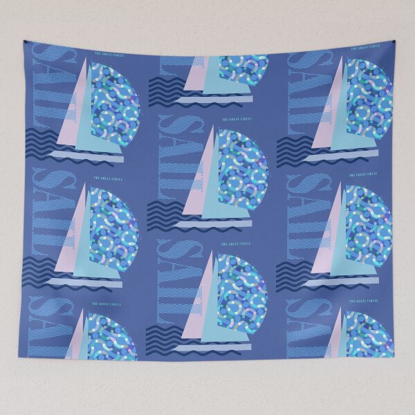 Item preview, Great Circle Mariner | Abstract Nautical Sailboat  designed and sold by WestIndigo.