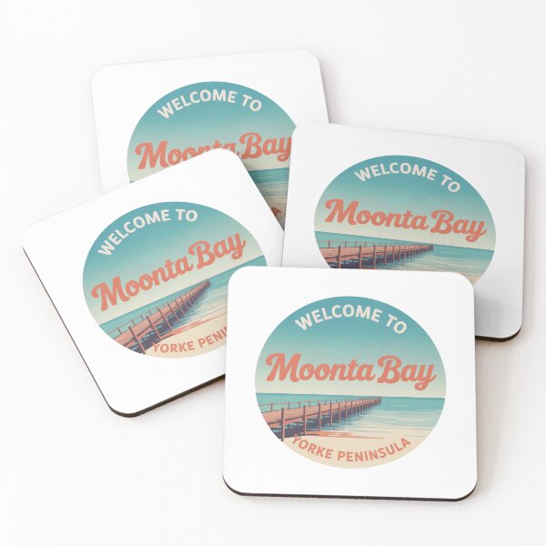 Item preview, Moonta Bay — Yorke Peninsula Vintage Travel Sticker designed and sold by Random Designs.