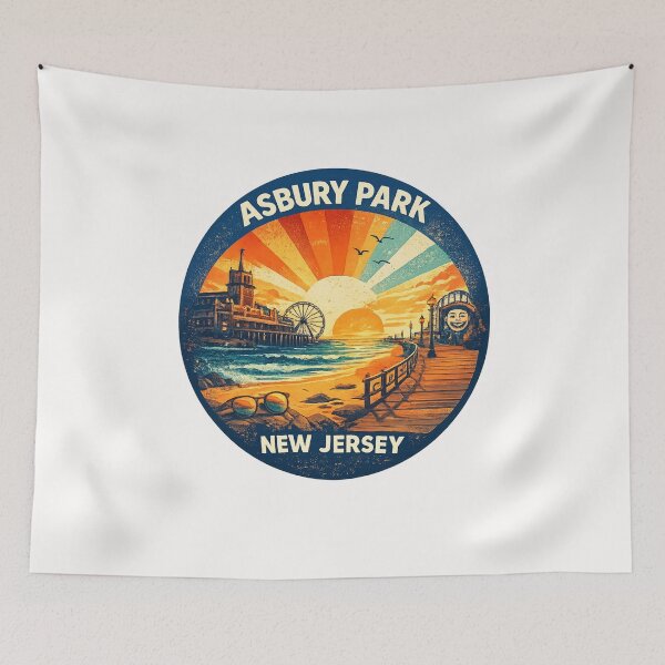 Item preview, Asbury Park New Jersey Atlantic Ocean Boardwalk designed and sold by Places On Earth.