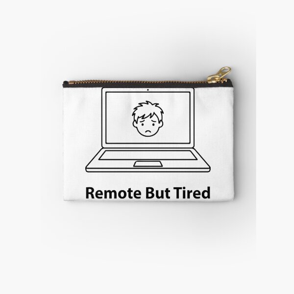 Item preview, Remote But Tired Shirt, Work From Home Burnout Tee, Funny Remote Worker T-Shirt, WFH Struggle Quote Shirt designed and sold by Design-Pro-21.
