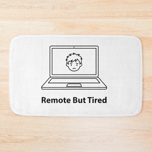 Item preview, Remote But Tired Shirt, Work From Home Burnout Tee, Funny Remote Worker T-Shirt, WFH Struggle Quote Shirt designed and sold by Design-Pro-21.