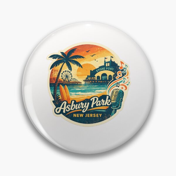 Item preview, Asbury Park New Jersey Stone Pony Jersey Shore designed and sold by Places On Earth.