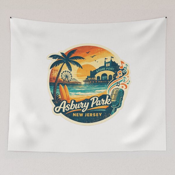 Item preview, Asbury Park New Jersey Stone Pony Jersey Shore designed and sold by Places On Earth.