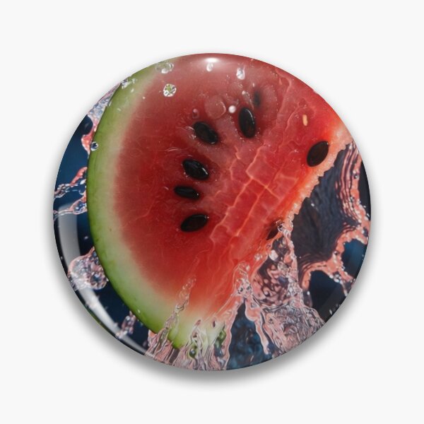 Item preview, Exploding Watermelon Splash – Hyper Realistic Macro Art designed and sold by PixelVibe782.