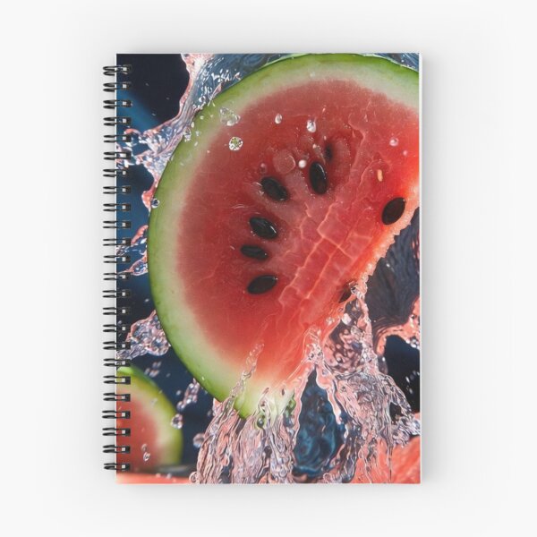 Item preview, Exploding Watermelon Splash – Hyper Realistic Macro Art designed and sold by PixelVibe782.
