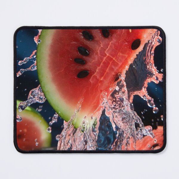 Item preview, Exploding Watermelon Splash – Hyper Realistic Macro Art designed and sold by PixelVibe782.