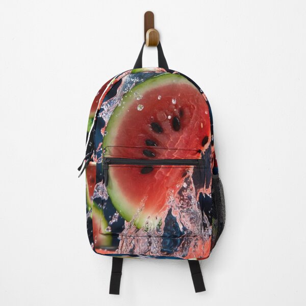 Item preview, Exploding Watermelon Splash – Hyper Realistic Macro Art designed and sold by PixelVibe782.