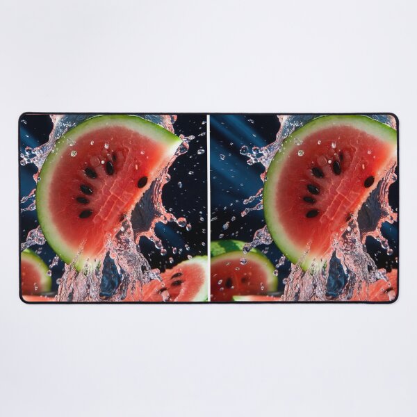 Item preview, Exploding Watermelon Splash – Hyper Realistic Macro Art designed and sold by PixelVibe782.