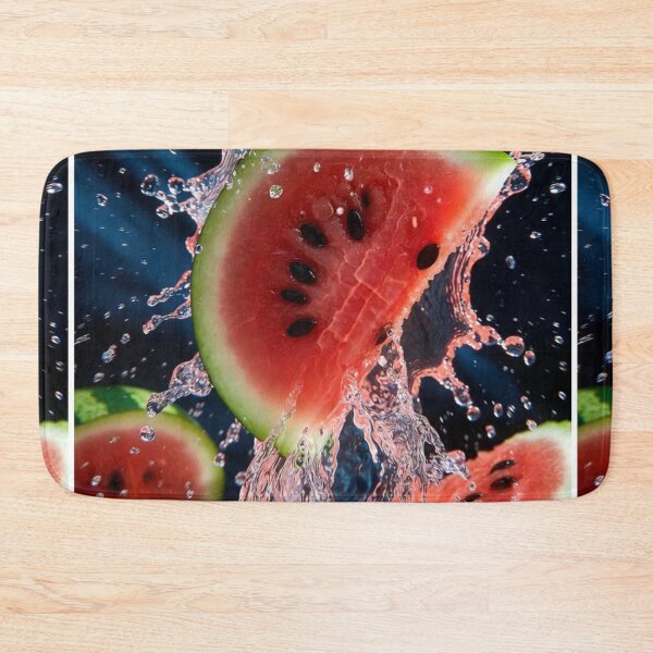 Item preview, Exploding Watermelon Splash – Hyper Realistic Macro Art designed and sold by PixelVibe782.