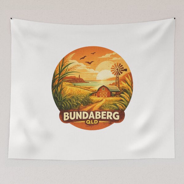 Item preview, Bundaberg Queensland Australia Coastal Farmland Sunset designed and sold by Places On Earth.