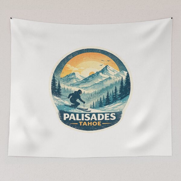 Item preview, Palisades Tahoe California Sierra Nevada Ski Scene designed and sold by Places On Earth.