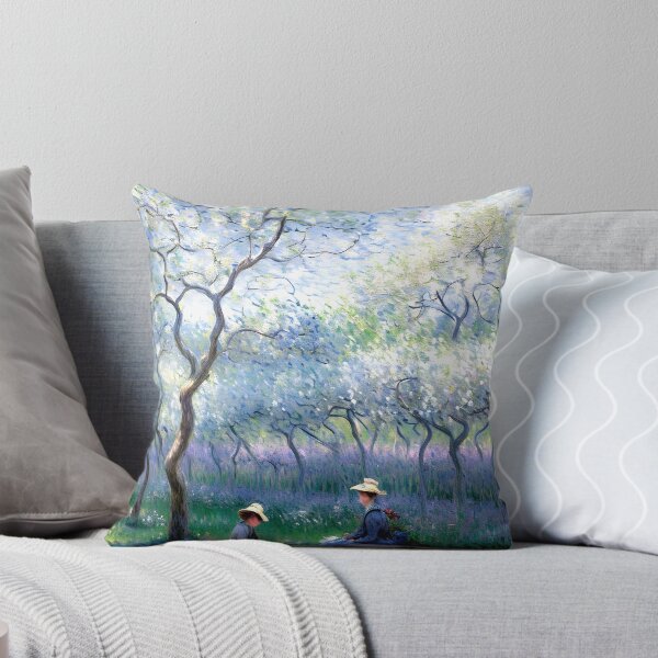Item preview, An Orchard in Spring: Blossoming Fruit Trees in Soft Morning Light designed and sold by artdesignsnow.