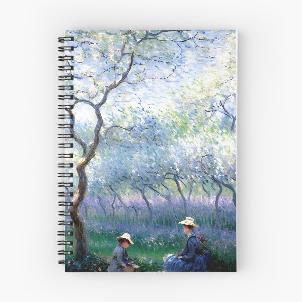 Item preview, An Orchard in Spring: Blossoming Fruit Trees in Soft Morning Light designed and sold by artdesignsnow.