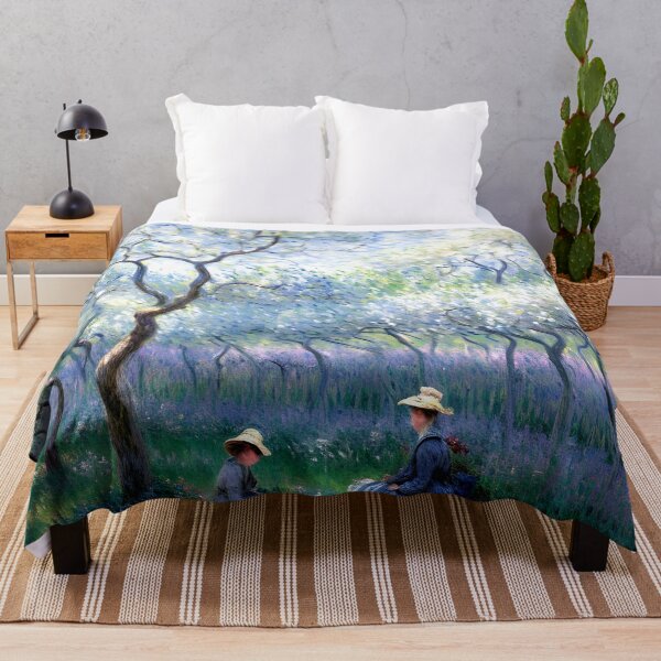 Item preview, An Orchard in Spring: Blossoming Fruit Trees in Soft Morning Light designed and sold by artdesignsnow.