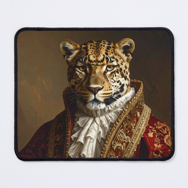 Item preview, Aristocratic Royal Leopard Renaissance Portrait designed and sold by Rutvain.