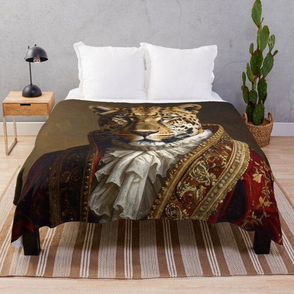 Item preview, Aristocratic Royal Leopard Renaissance Portrait designed and sold by Rutvain.