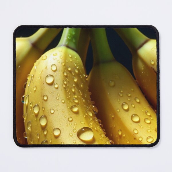 Item preview, Golden Bananas with Water Drops – Hyper Realistic Macro Art designed and sold by PixelVibe782.