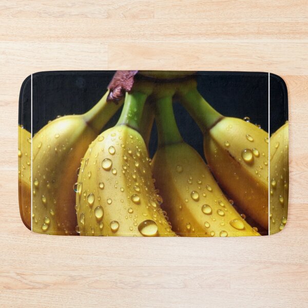 Item preview, Golden Bananas with Water Drops – Hyper Realistic Macro Art designed and sold by PixelVibe782.