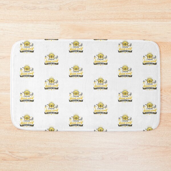 Item preview, I Speak Fluent Woof Golden Retriever Gift designed and sold by WildVista.