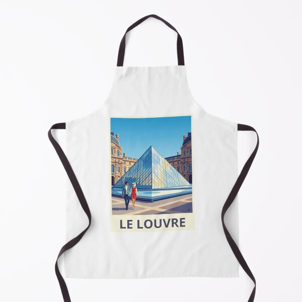 Item preview, The Louvre – Modern tourist illustration of Paris | Travel poster France designed and sold by jlg-creative.