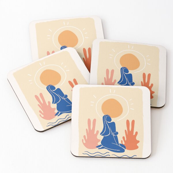 Item preview, Minimalist design of sun and Matisse-style figure. designed and sold by paulrommer.