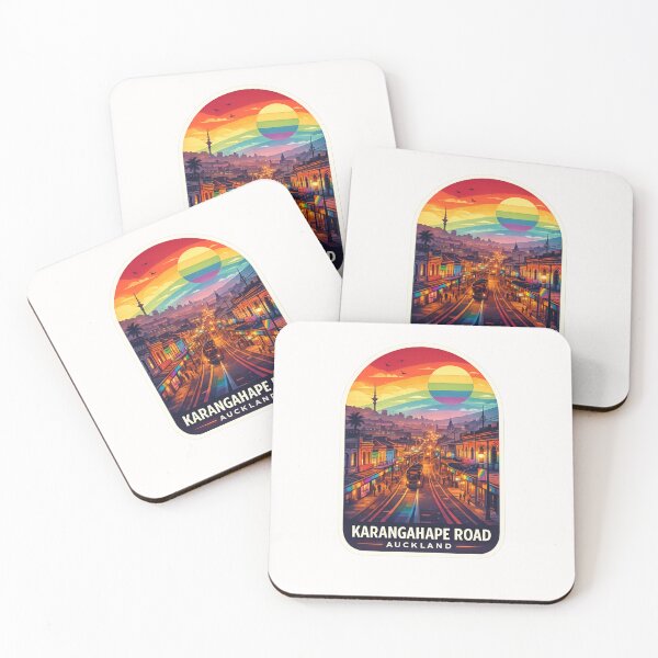 Item preview, Karangahape Road Auckland City Skyline designed and sold by Places On Earth.